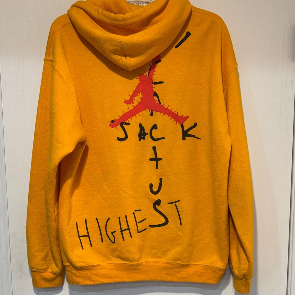 Nike Yellow Hoodie with Graphic Design